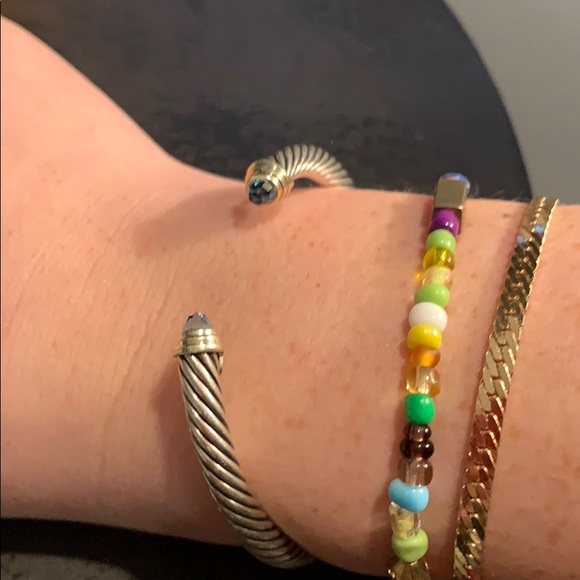 Cable Classic Bracelet, Blue Topaz and 14K gold - Picture 4 of 4